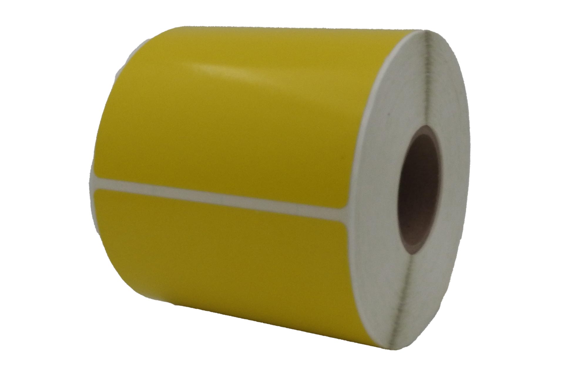 Bandenetiket 100x100mm Geel á 450 per rol