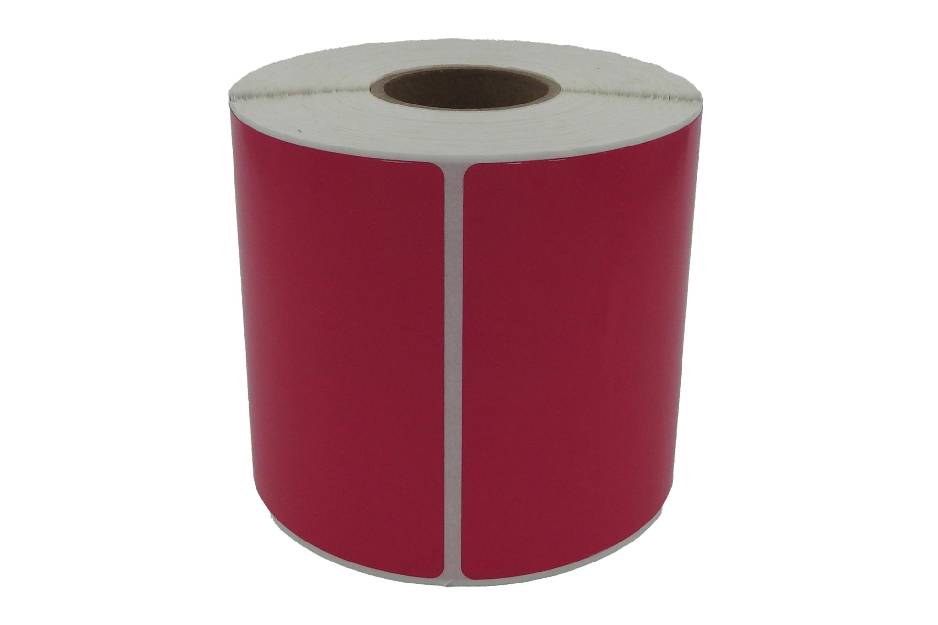 Bandenetiket 100x100mm Roze á 450 per rol