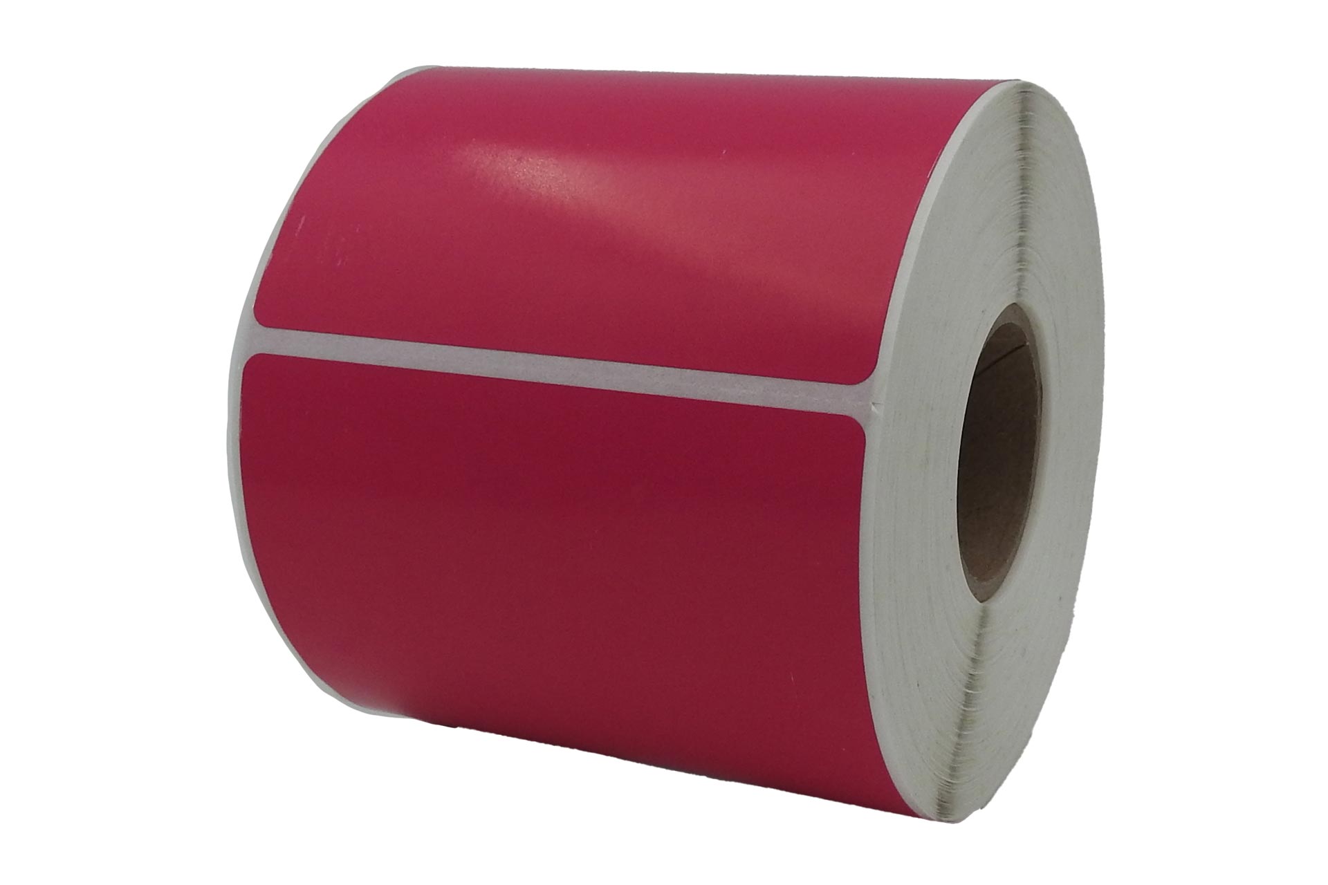 Bandenetiket 100x100mm Roze á 450 per rol