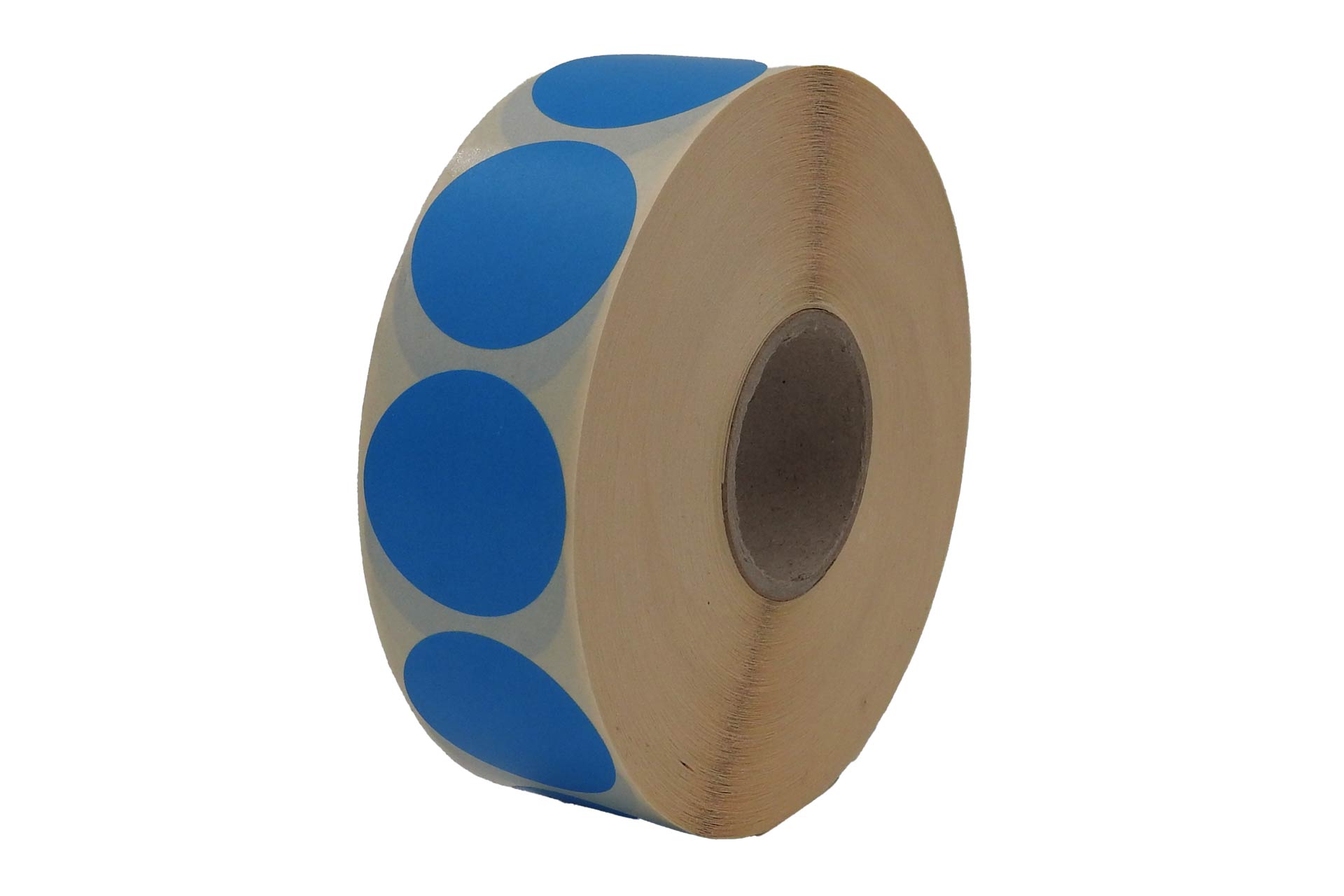 Blauwe etiketten ⌀ 35mm á 2.000 per rol