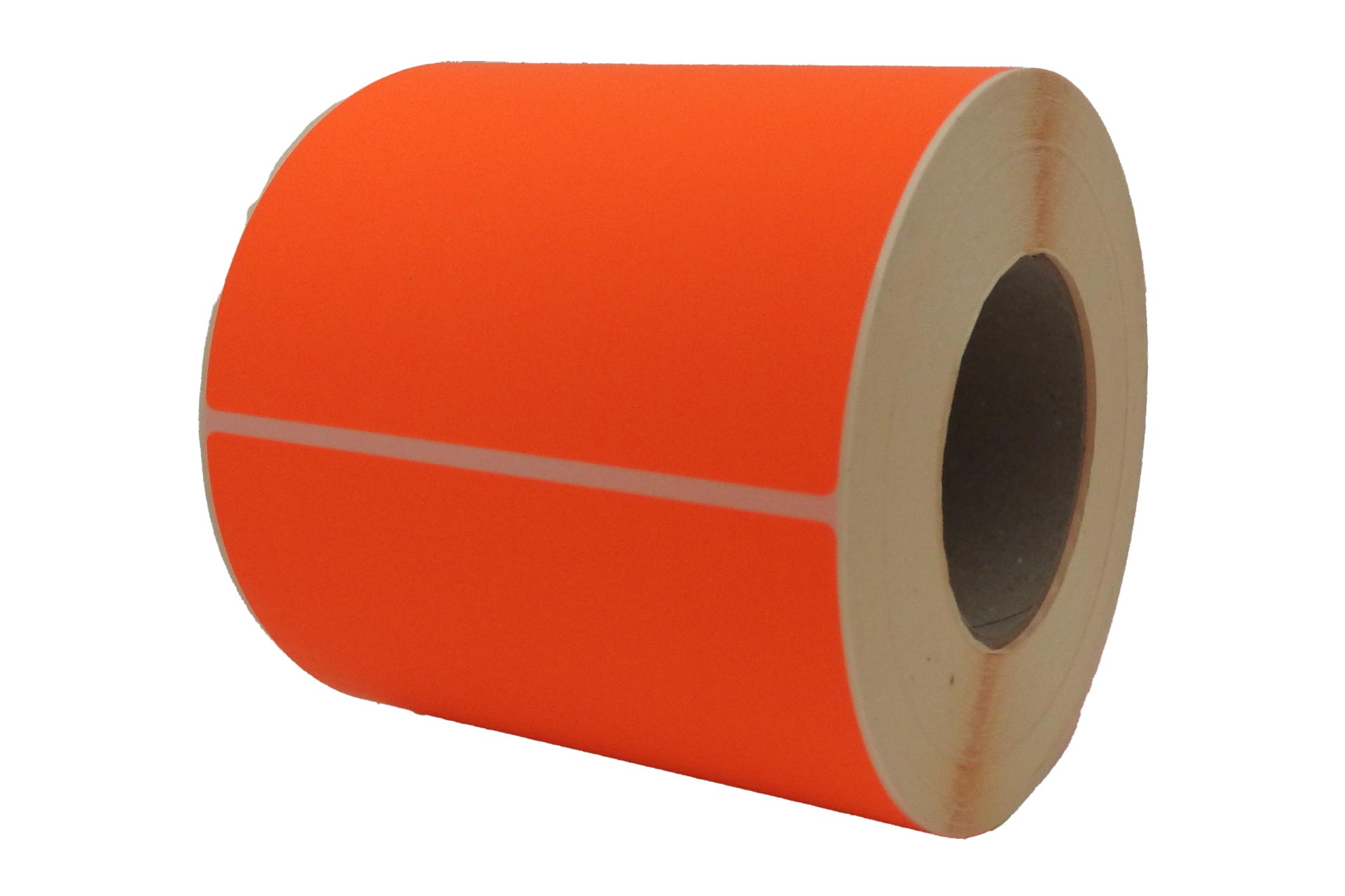 Fluor rood etiketten 148 x 210 mm á 500 per rol